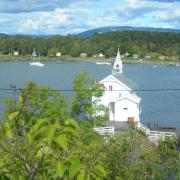 Sur l'île de Gressholmen, l'Eglise Phare