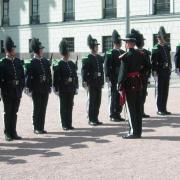 La relève de la garde au palais royal